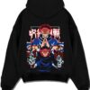 RIKACRS A.black hoodie flat back design - Jujutsu Kaisen AU Shop