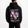 RIKACR B.black hoodie male back view - Jujutsu Kaisen AU Shop