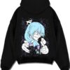 TRNSFG A.black hoodie flat back design - Jujutsu Kaisen AU Shop