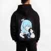 TRNSFG B.black hoodie male back view - Jujutsu Kaisen AU Shop