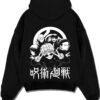 UTAHIM A.black hoodie flat back design - Jujutsu Kaisen AU Shop