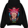 YUTAOK A.black hoodie flat back design - Jujutsu Kaisen AU Shop