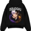 YUTOKK A.black hoodie flat back design - Jujutsu Kaisen AU Shop