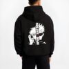 gojo satoru vertical text graphic black hoodie male back - Jujutsu Kaisen AU Shop